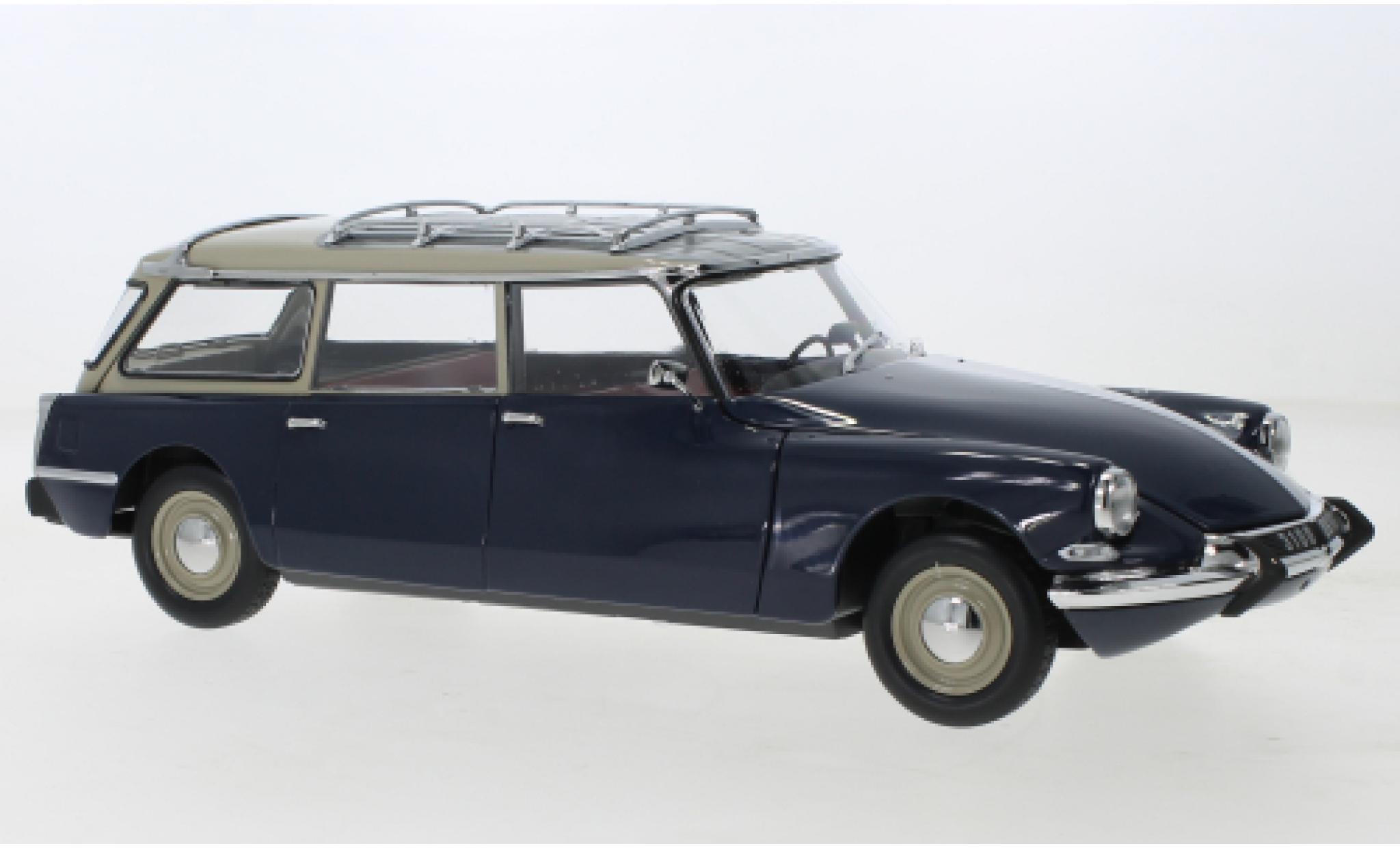 Citroen ID 19 1/18 Norev Estate blue 1967 diecast model cars