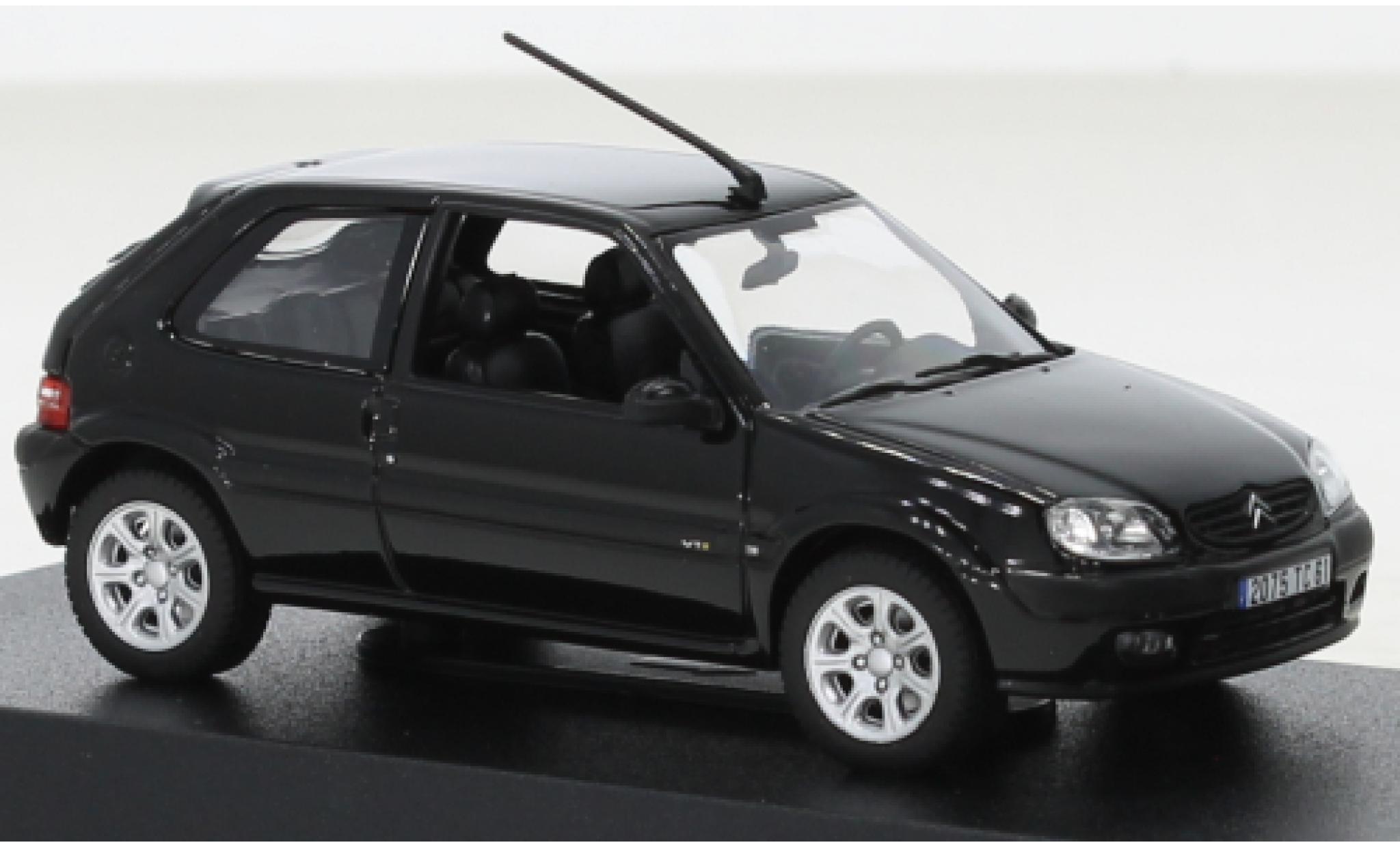 Citroen Saxo 1/43 Norev VTS black 2000 diecast model cars