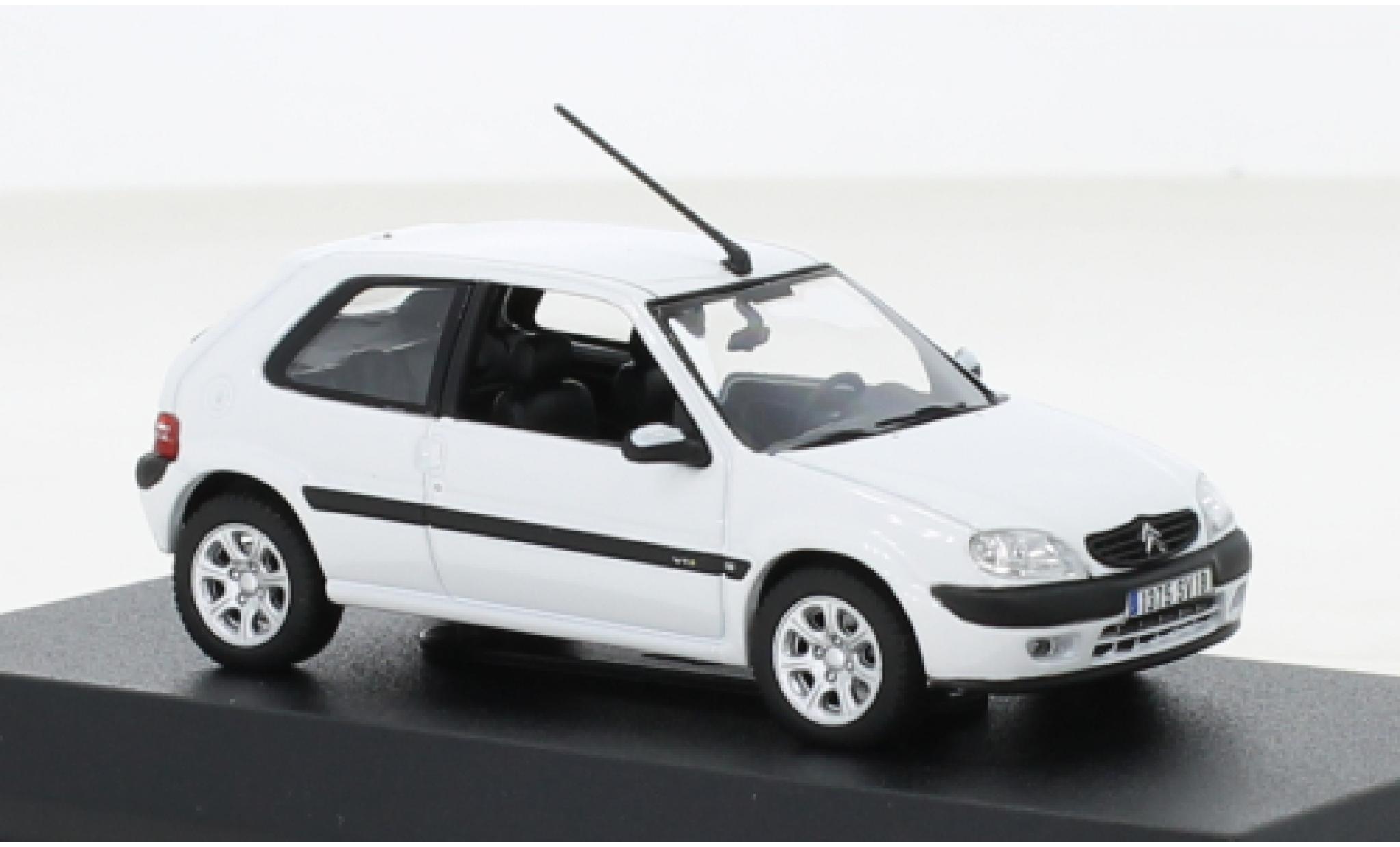 Citroen Saxo 1/43 Norev VTS white 2000 diecast model cars