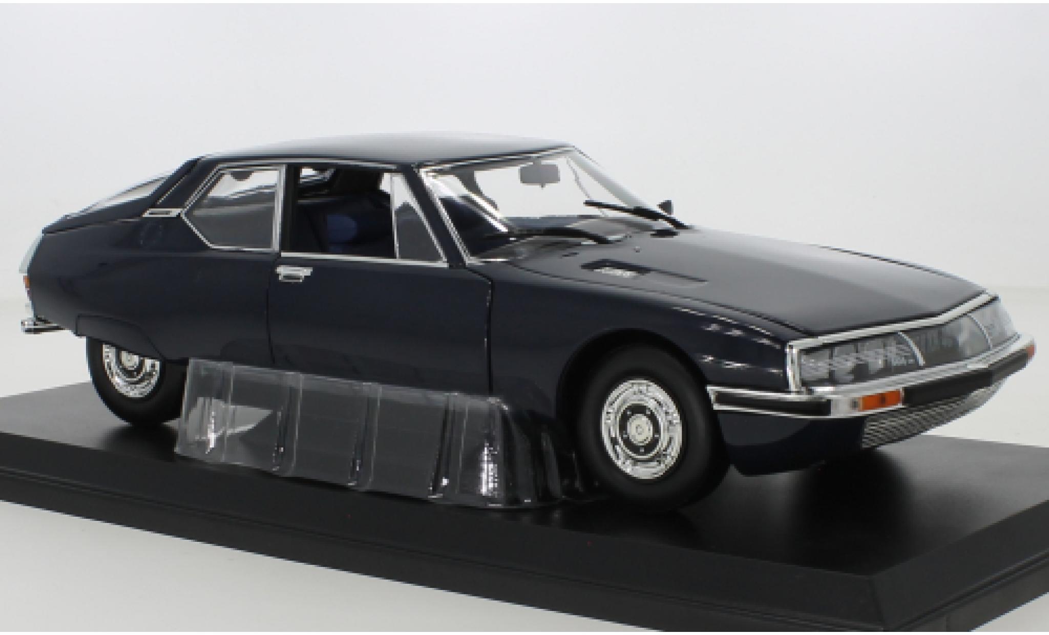 Citroen SM 1/18 Norev blue fonc&eacute; 1972 diecast model cars