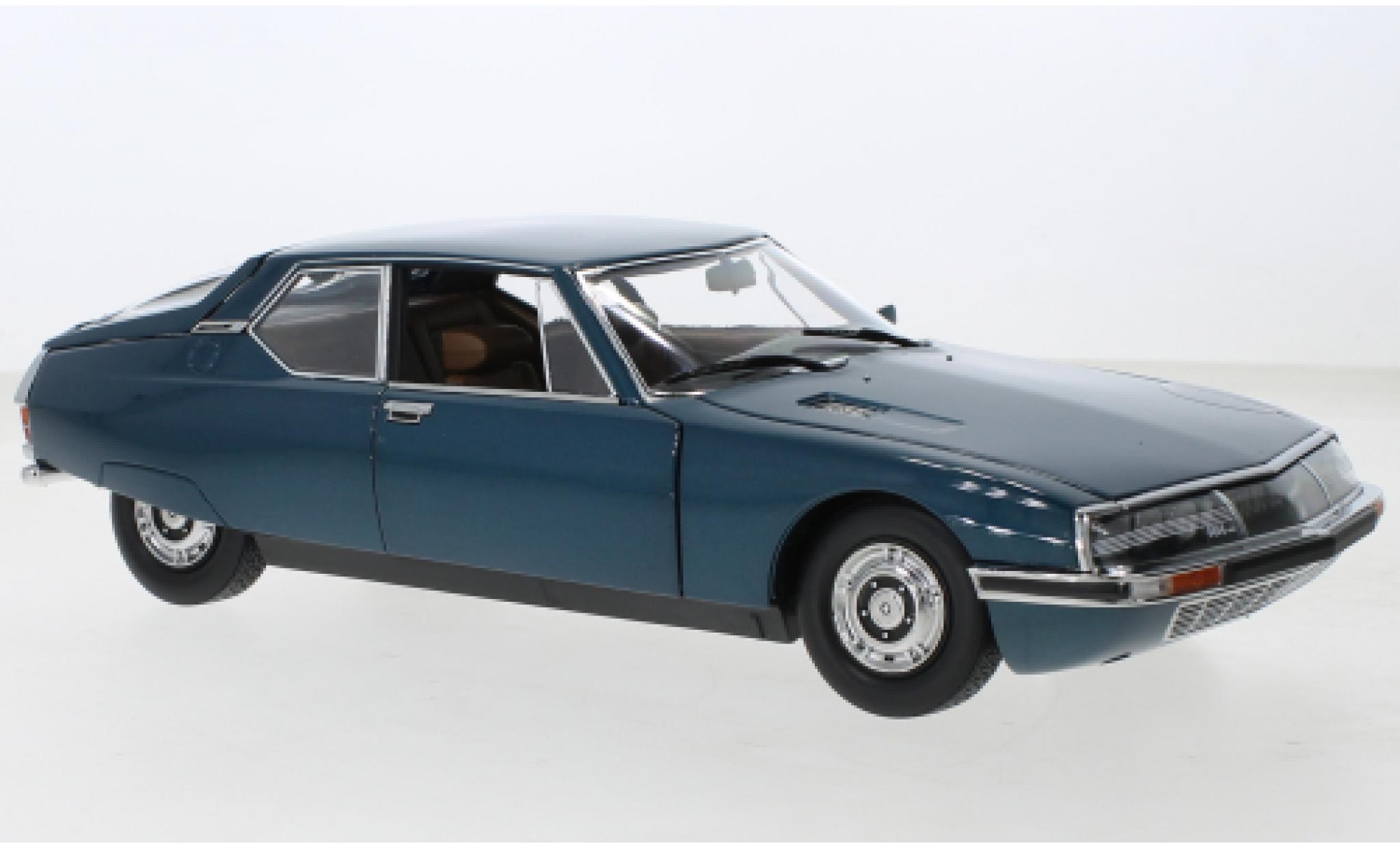 Citroen SM 1/18 Norev metallise turquoise 1972 diecast model cars