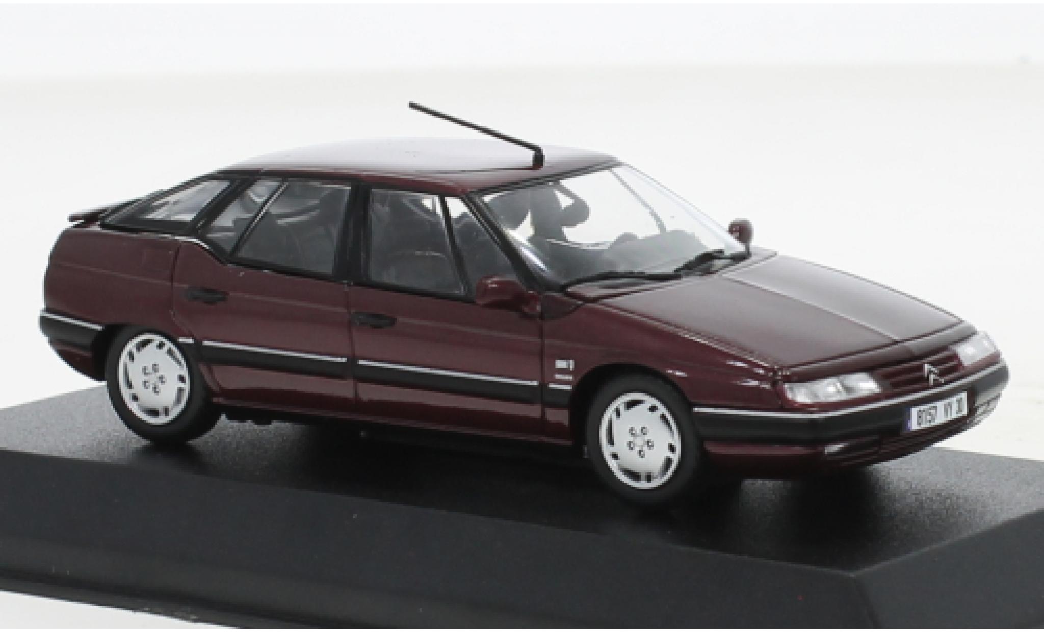 Citroen XM 1/43 Norev metallise red 1995 diecast model cars