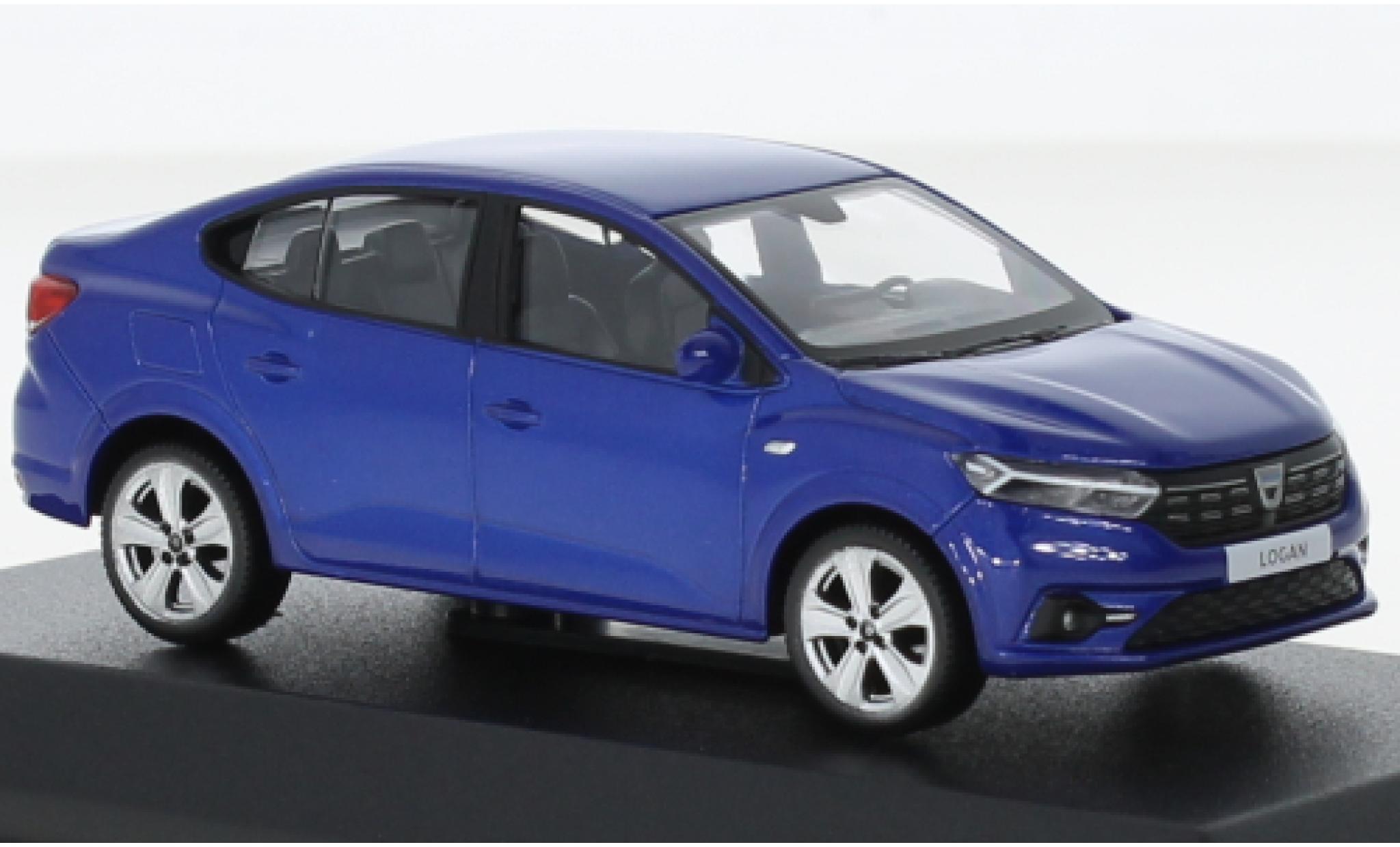 Dacia Logan 1/43 Norev metallise blue 2021 diecast model cars