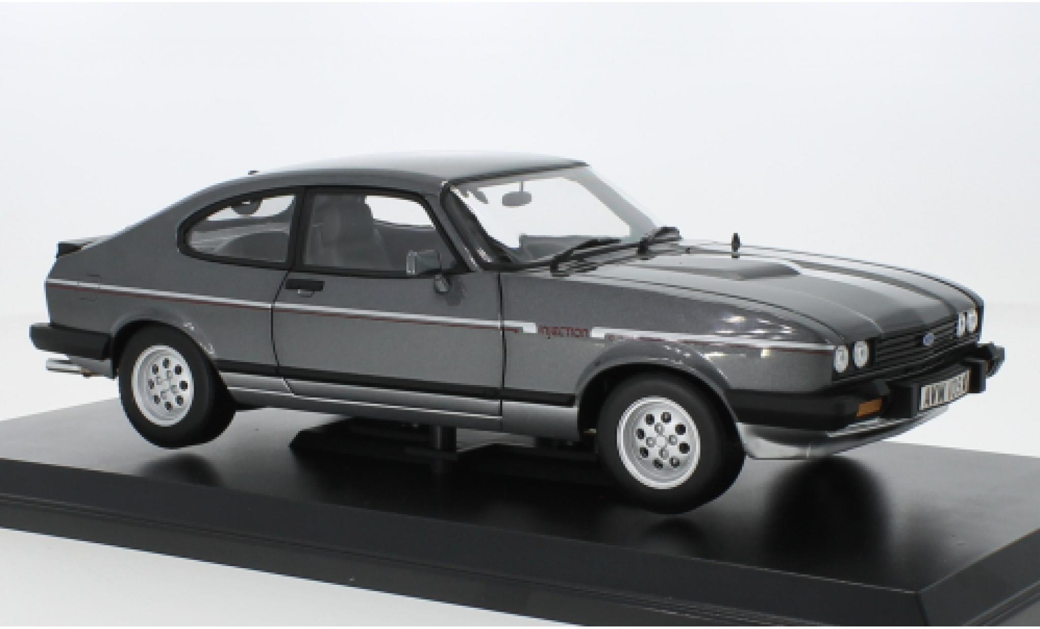 Ford Capri 1/18 Norev MK III 2.8 Injection metallise grey/d RHD 1981 diecast model cars