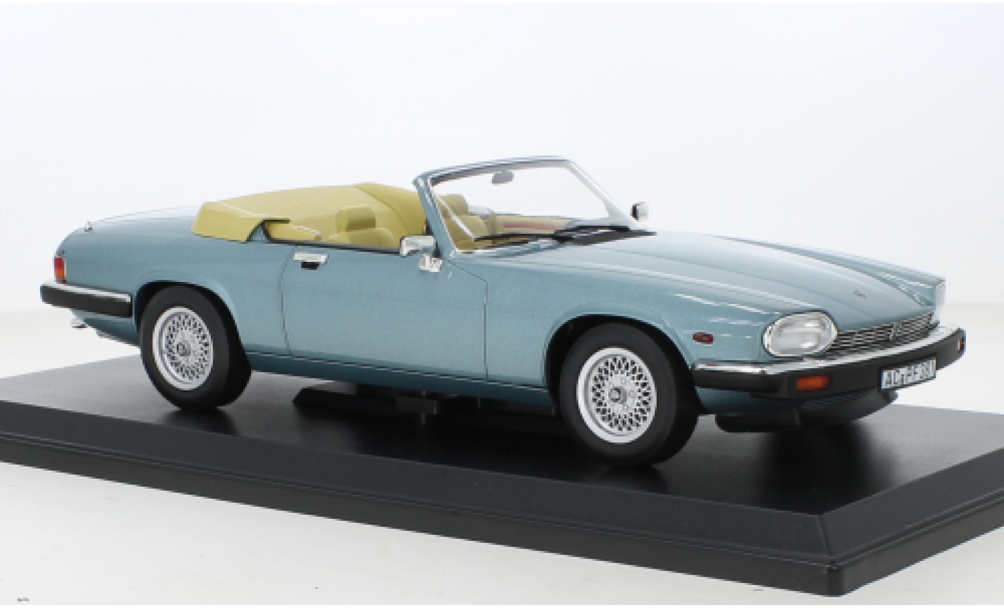 Jaguar XJ 1/18 Norev -S 5.3 H.E. Convertible metallise blue 1988 diecast model cars