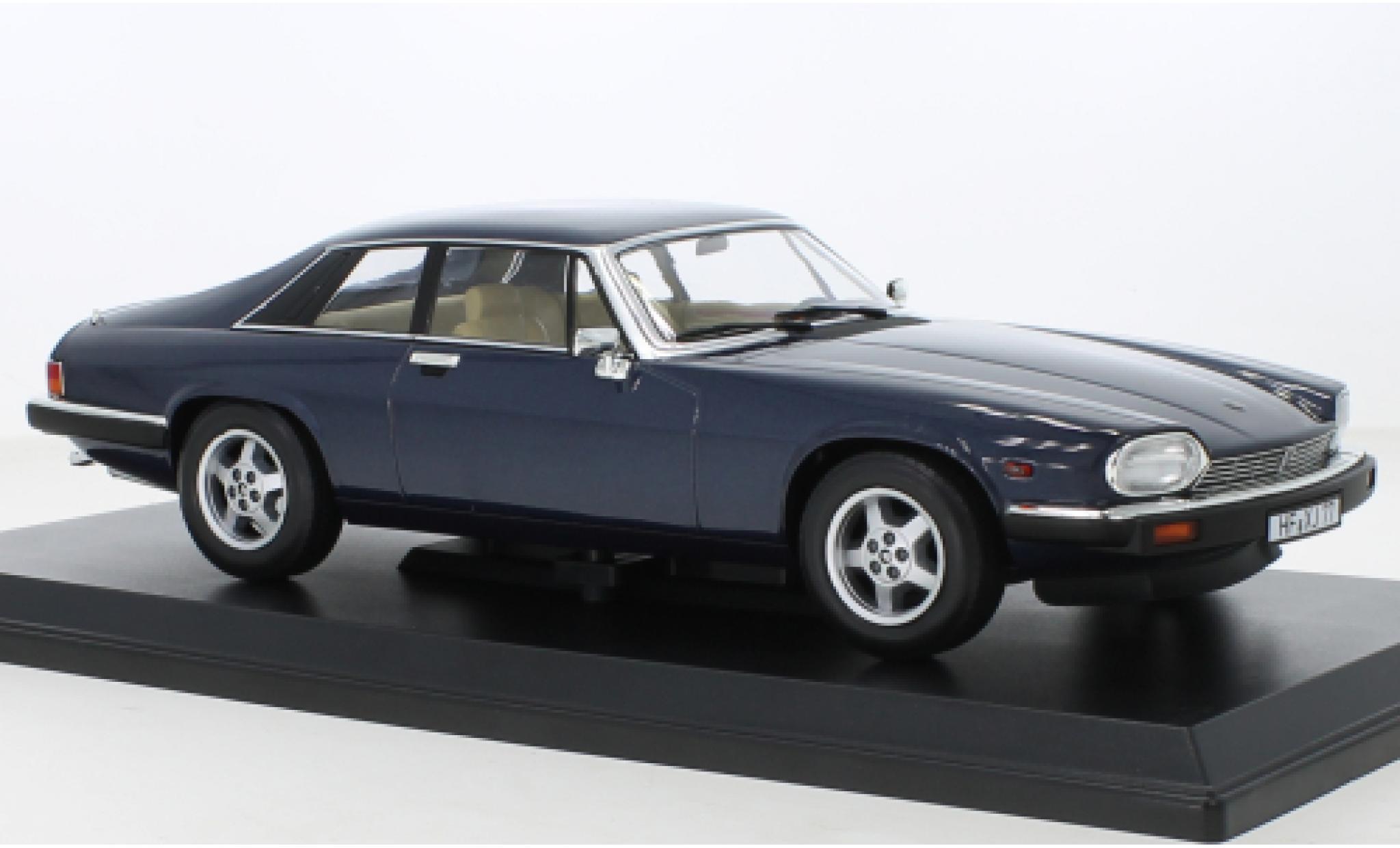 Jaguar XJ 1/18 Norev -S 5.3 H.E. Coupe metallise blue 1982 diecast model cars