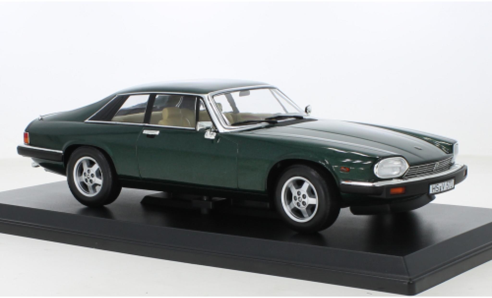 Jaguar XJ 1/18 Norev -S 5.3 H.E. Coupe metallise green 1982 diecast model cars
