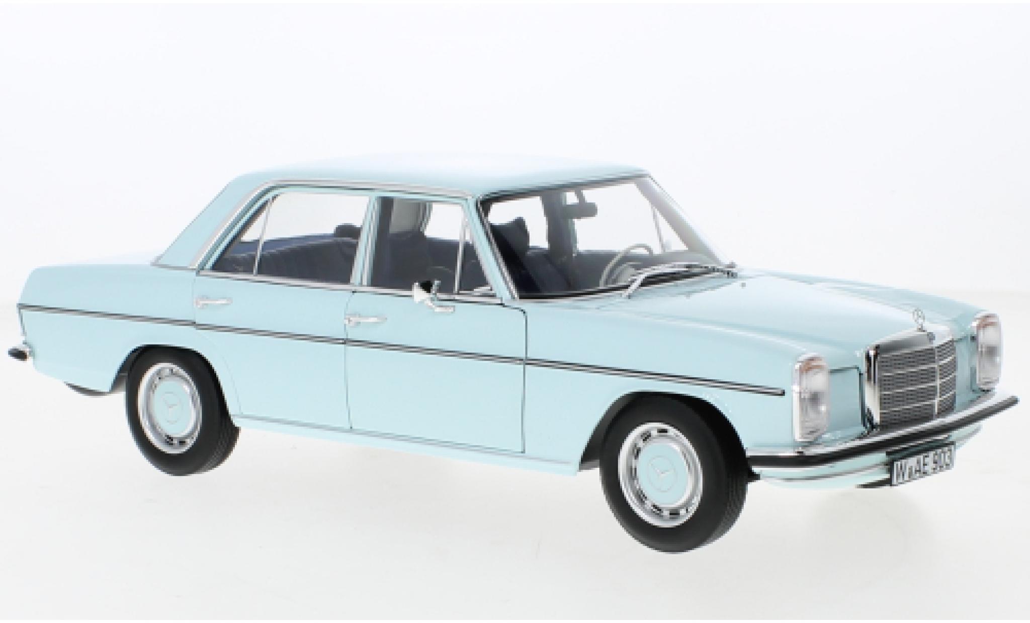 Mercedes CLA 1/18 Norev 200 (W115) blue clair 1968 diecast model cars