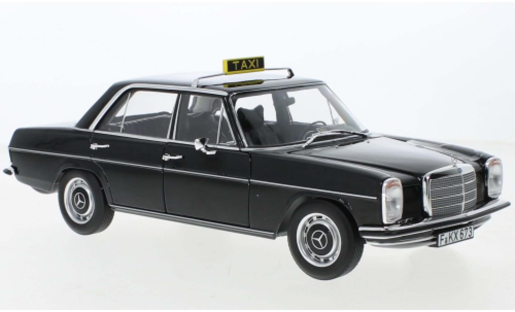 Mercedes 200 1/18 Norev (W115) black Taxi 1968 diecast model cars