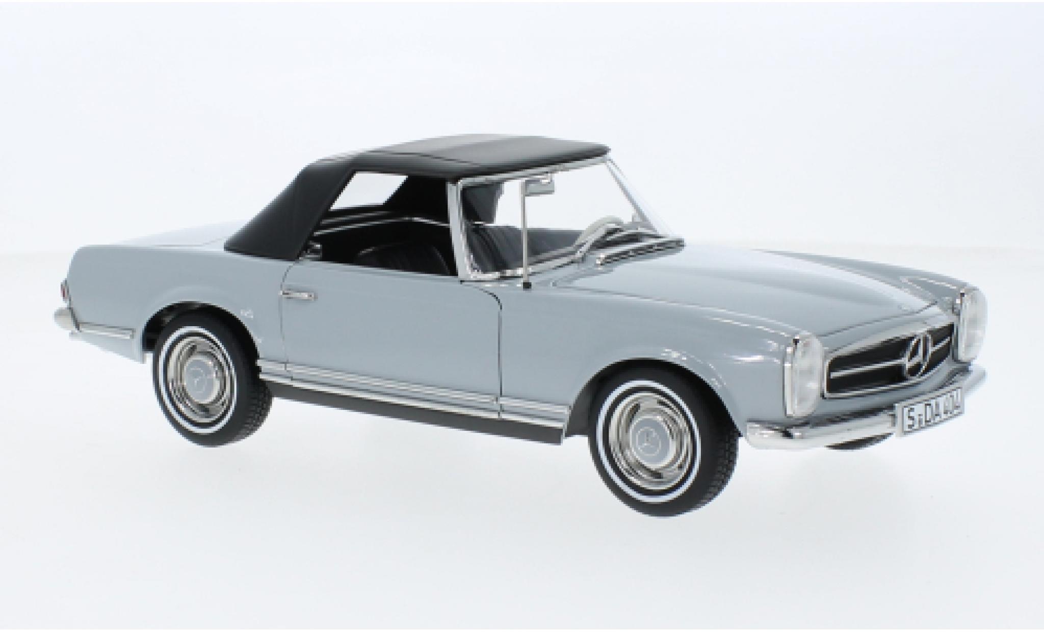Mercedes CLA 1/18 Norev 230 SL (W113) grey clair 1963 diecast model cars