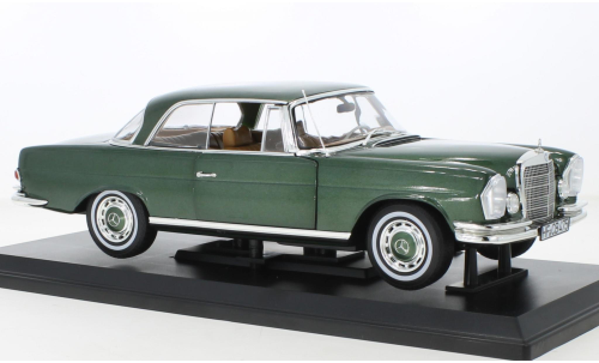 Mercedes 250 1/18 Norev SE Coupe (W111) metallise green 1969 diecast model cars