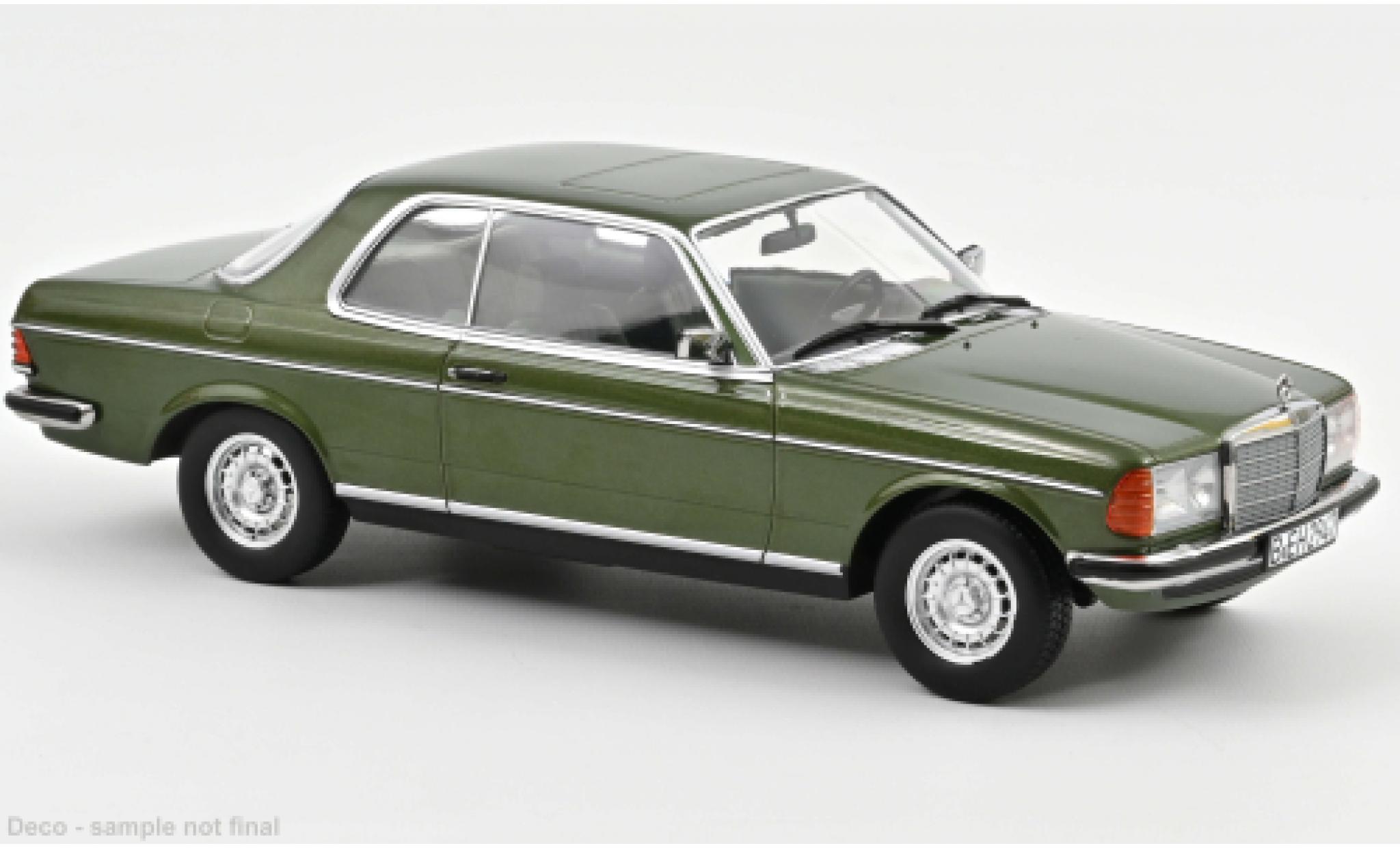 Mercedes 280 1/18 Norev CE (C123) metallise green 1980 diecast model cars