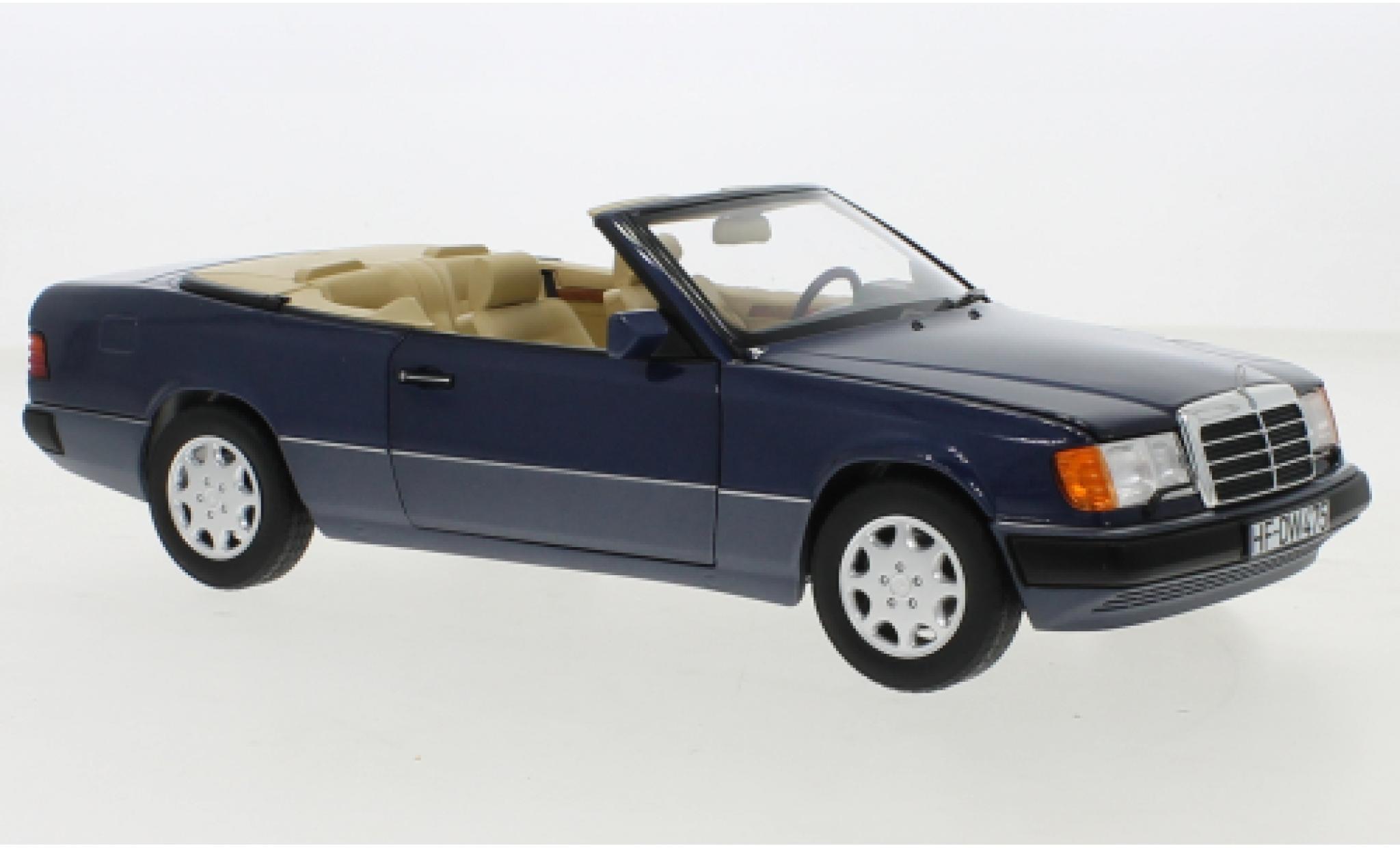 Mercedes 300 1/18 Norev CE-24 Convertible (A124) metallise blue 1990 diecast model cars