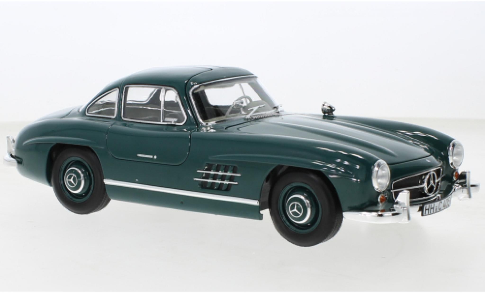 Mercedes 300 1/18 Norev SL (W198) green 1954 diecast model cars