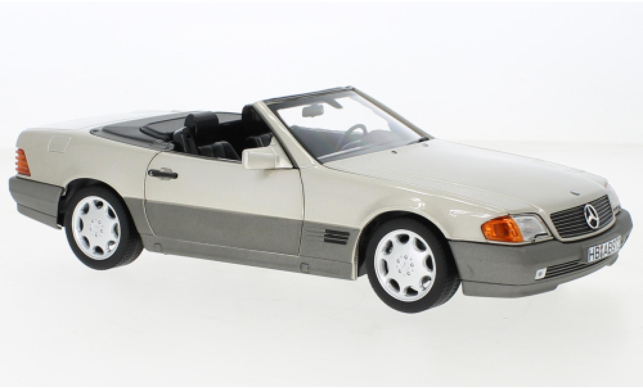 Mercedes 500 1/18 Norev SL (R129) metallise beige 1989 diecast model cars