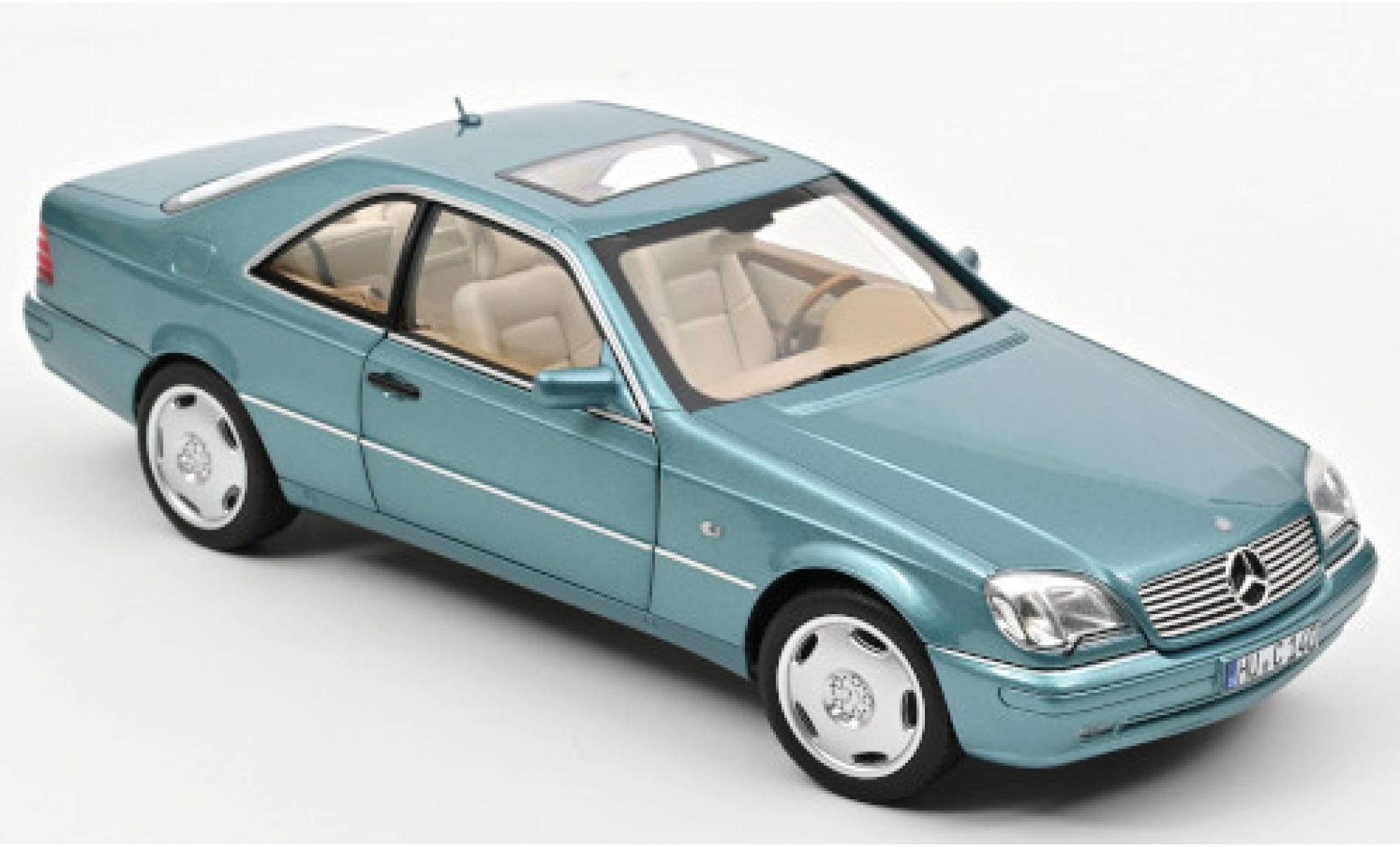 Mercedes CLA 1/18 Norev CL 600 (C140) metallic blue clair 1997 diecast model cars