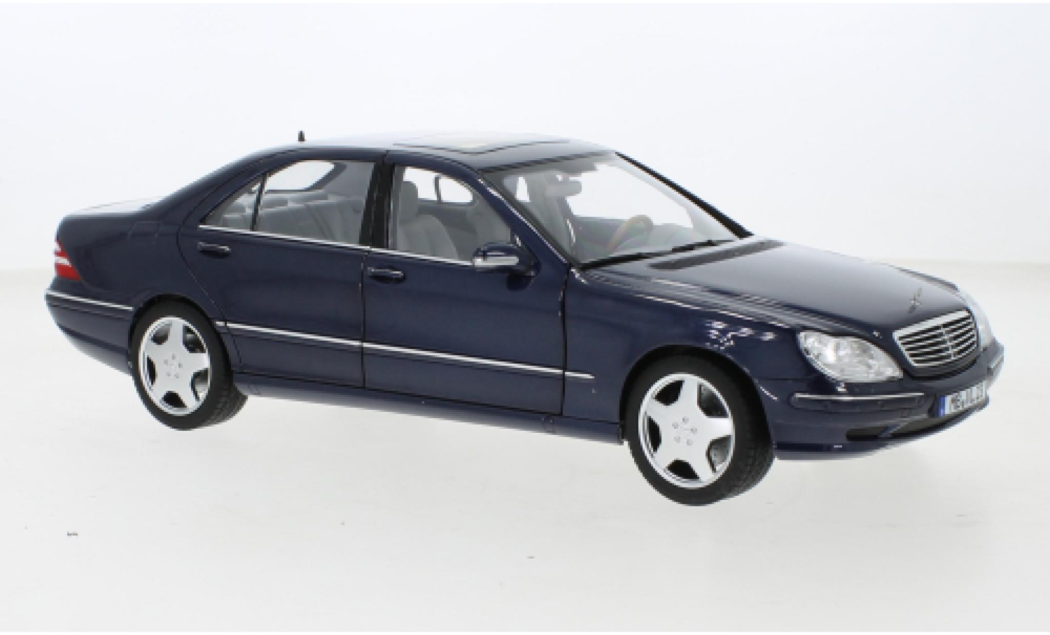 Mercedes Classe S 1/18 Norev S55 AMG metallise blue 2000 diecast model cars