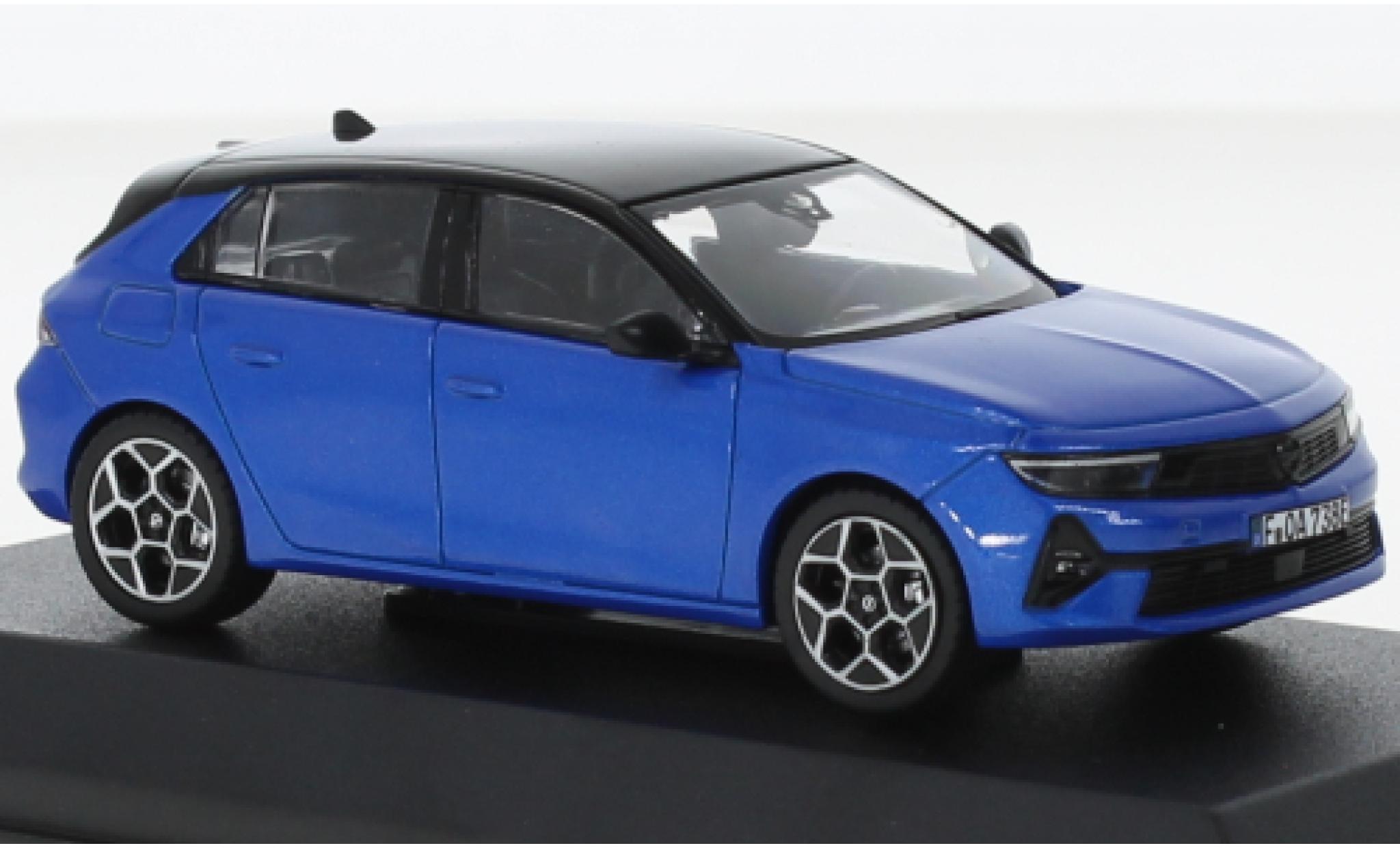 Opel Astra 1/43 Norev metallise blue/black 2022 diecast model cars