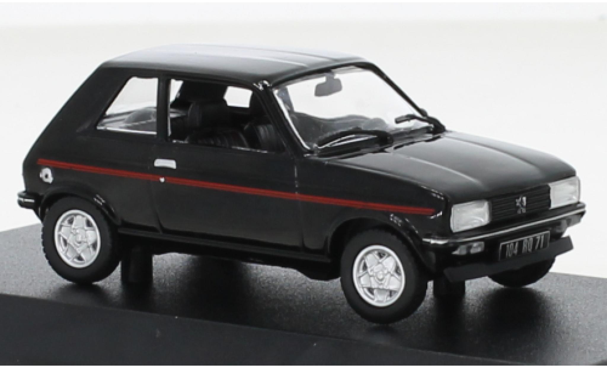 Peugeot 104 1/43 Norev ZS black 1979 diecast model cars