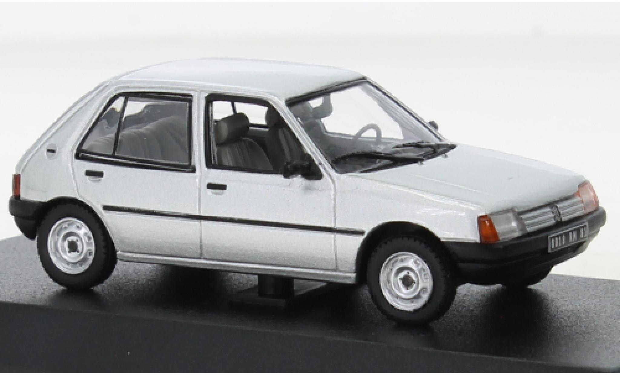 Peugeot 205 1/43 Norev GL metallise grey 1988 diecast model cars