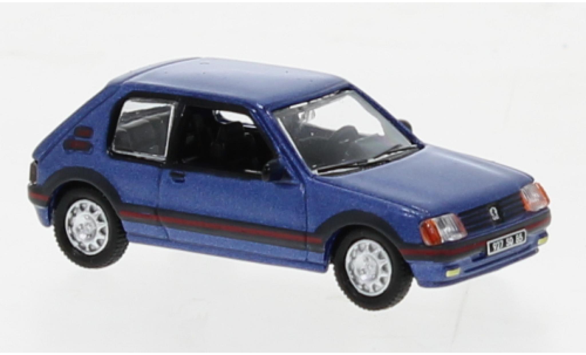 Peugeot 205 1/87 Norev GTI 1.9 metallise blue 1990 diecast model cars