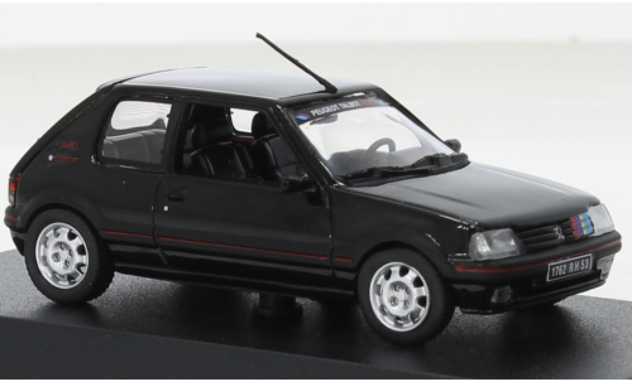 Peugeot 205 1/43 Norev GTI 1.9 black/D&eacute;corer 1992 diecast model cars