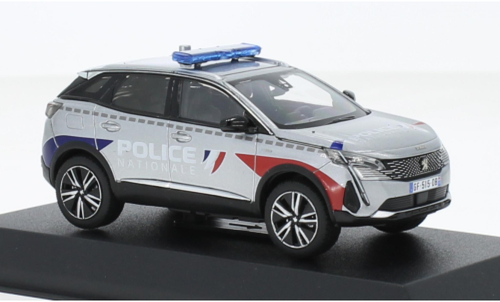 Peugeot 3008 1/43 Norev Police Nationale (F) 2023 diecast model cars