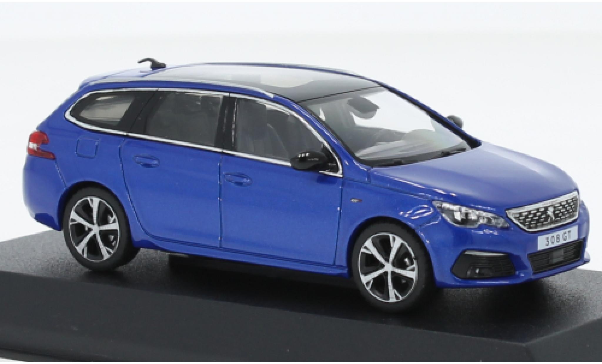 Peugeot 308 1/43 Norev SW GT metallise blue 2020 diecast model cars