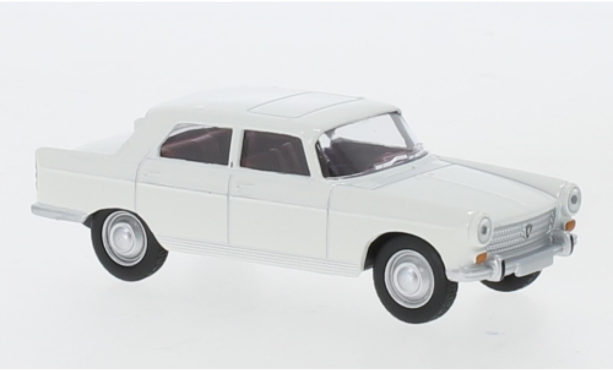 Peugeot 404 1/64 Norev white 1961 diecast model cars
