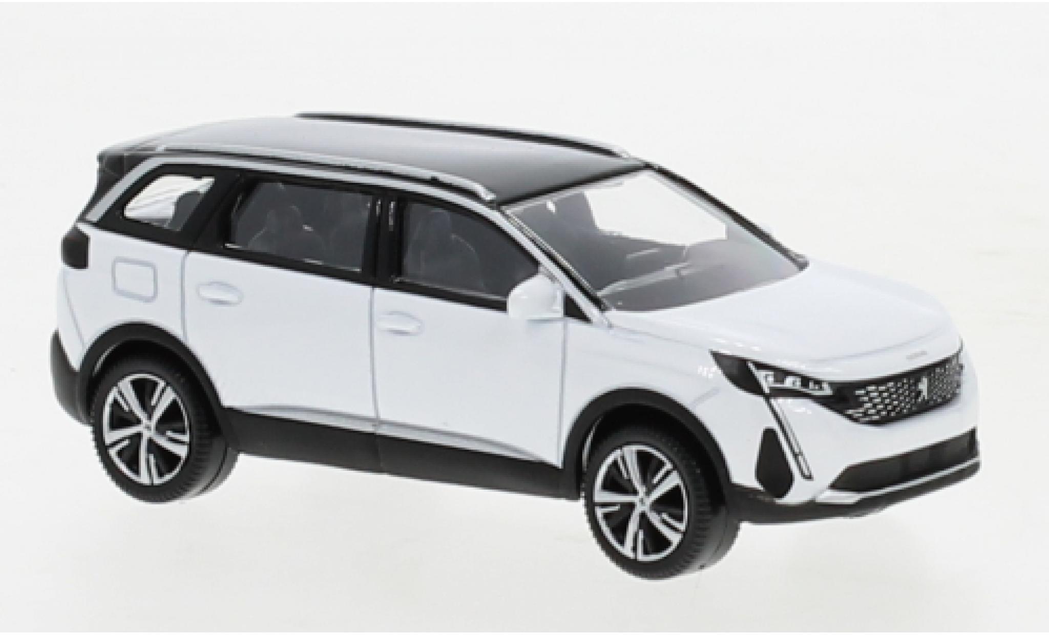 Peugeot 5008 1/64 Norev metallise white 2020 diecast model cars