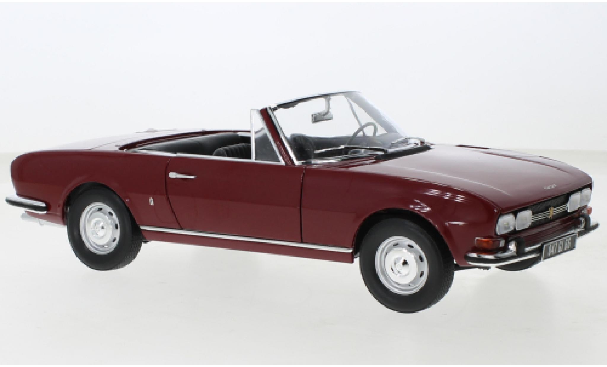 Peugeot 504 1/18 Norev cabriolet red fonc&eacute; 1969 diecast model cars