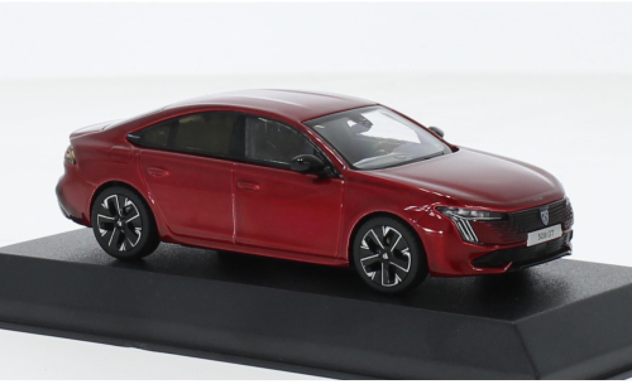 Peugeot 508 1/43 Norev GT hybride metallise red 2023 diecast model cars