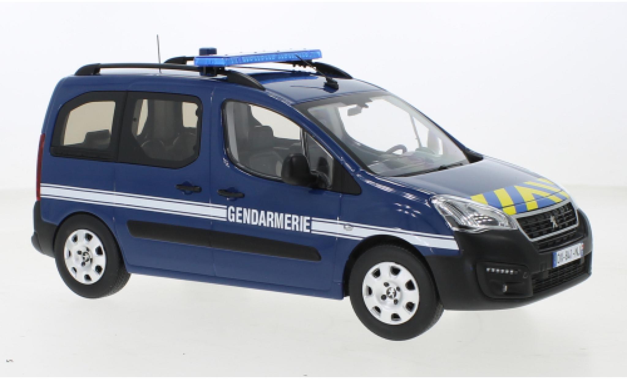 Peugeot Partner 1/18 Norev Gendarmerie 2016 diecast model cars