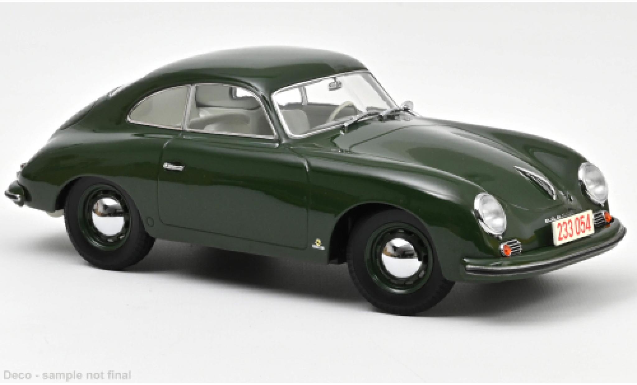 Porsche 356 1/18 Norev Coupe green 1954 diecast model cars