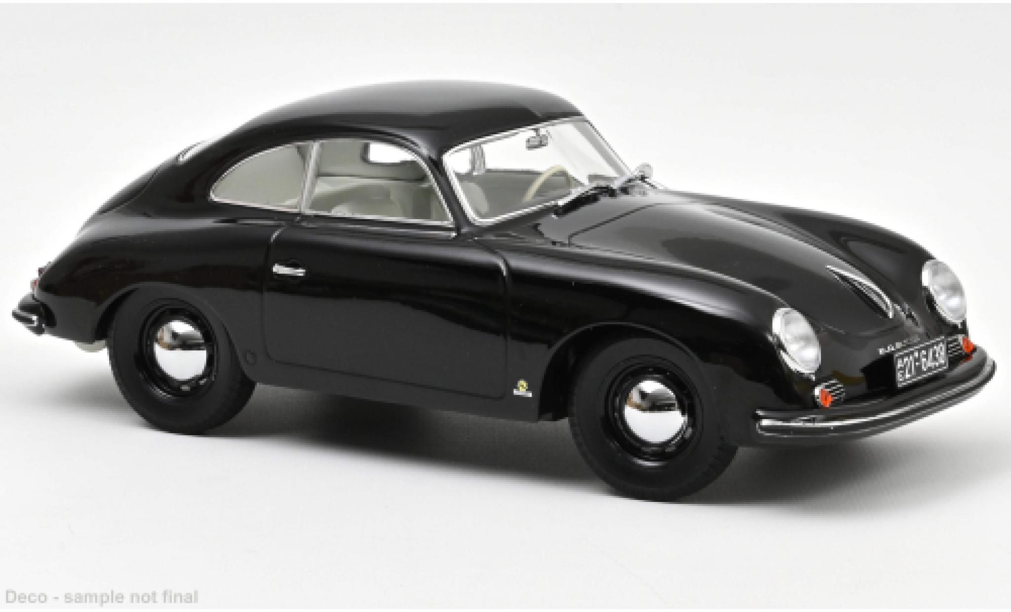 Porsche 356 1/18 Norev black 1952 diecast model cars