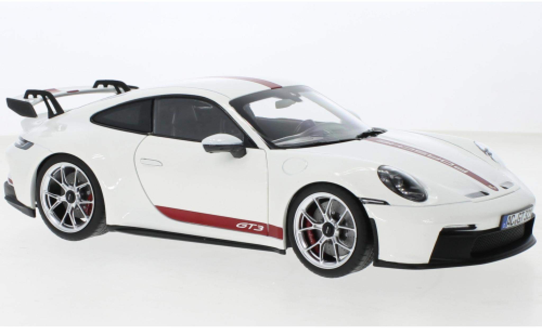 Porsche 992 GT3 1/18 Norev 911  white 2021 diecast model cars