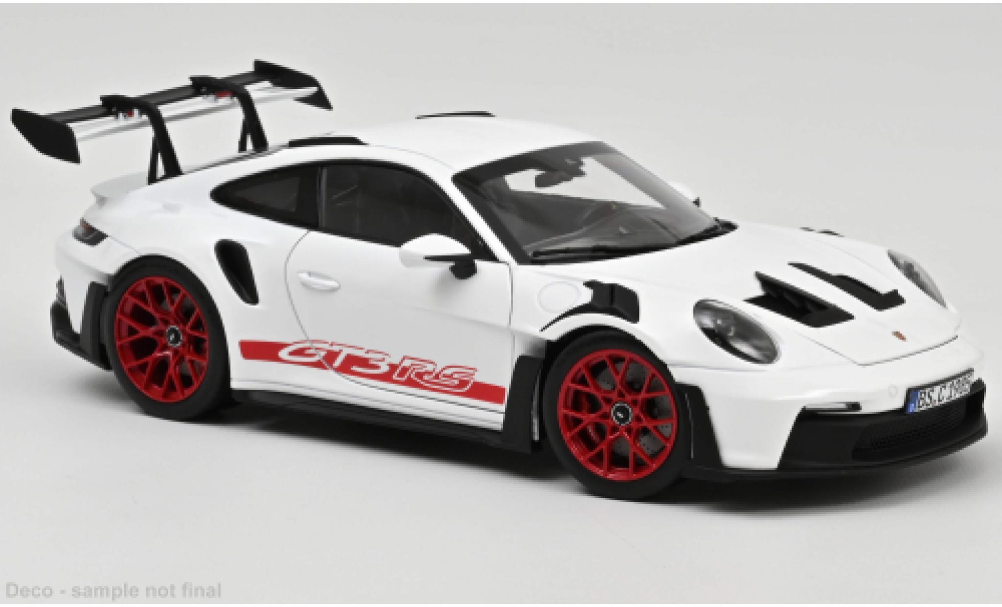 Porsche 992 GT3 R 1/18 Norev 911  S white/red 2020 diecast model cars