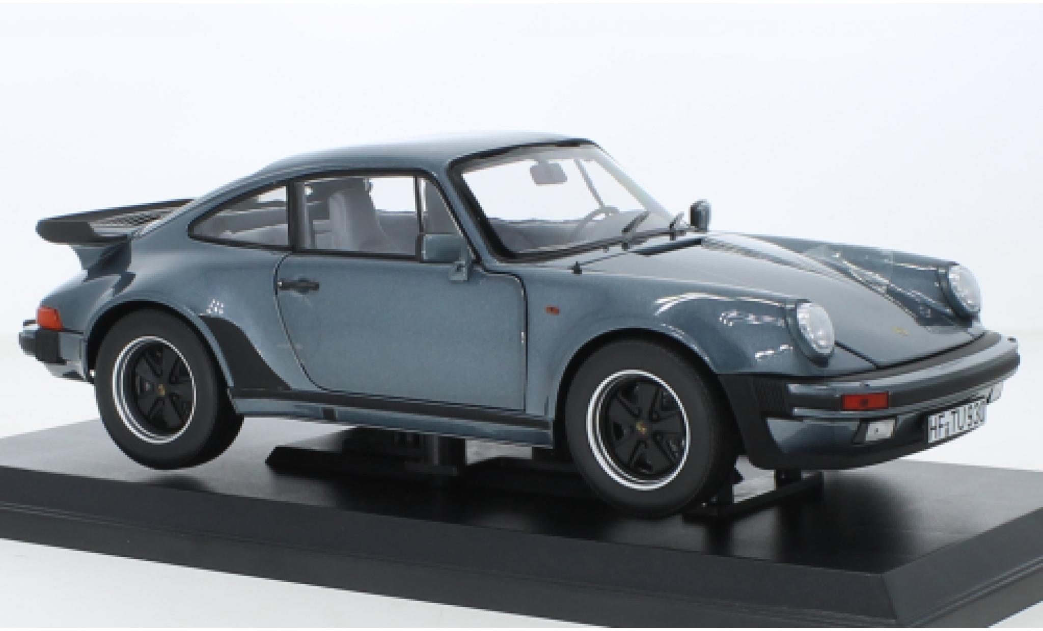 Porsche 930 Turbo 1/18 Norev 911 3.3 metallise blue 1988 diecast model cars