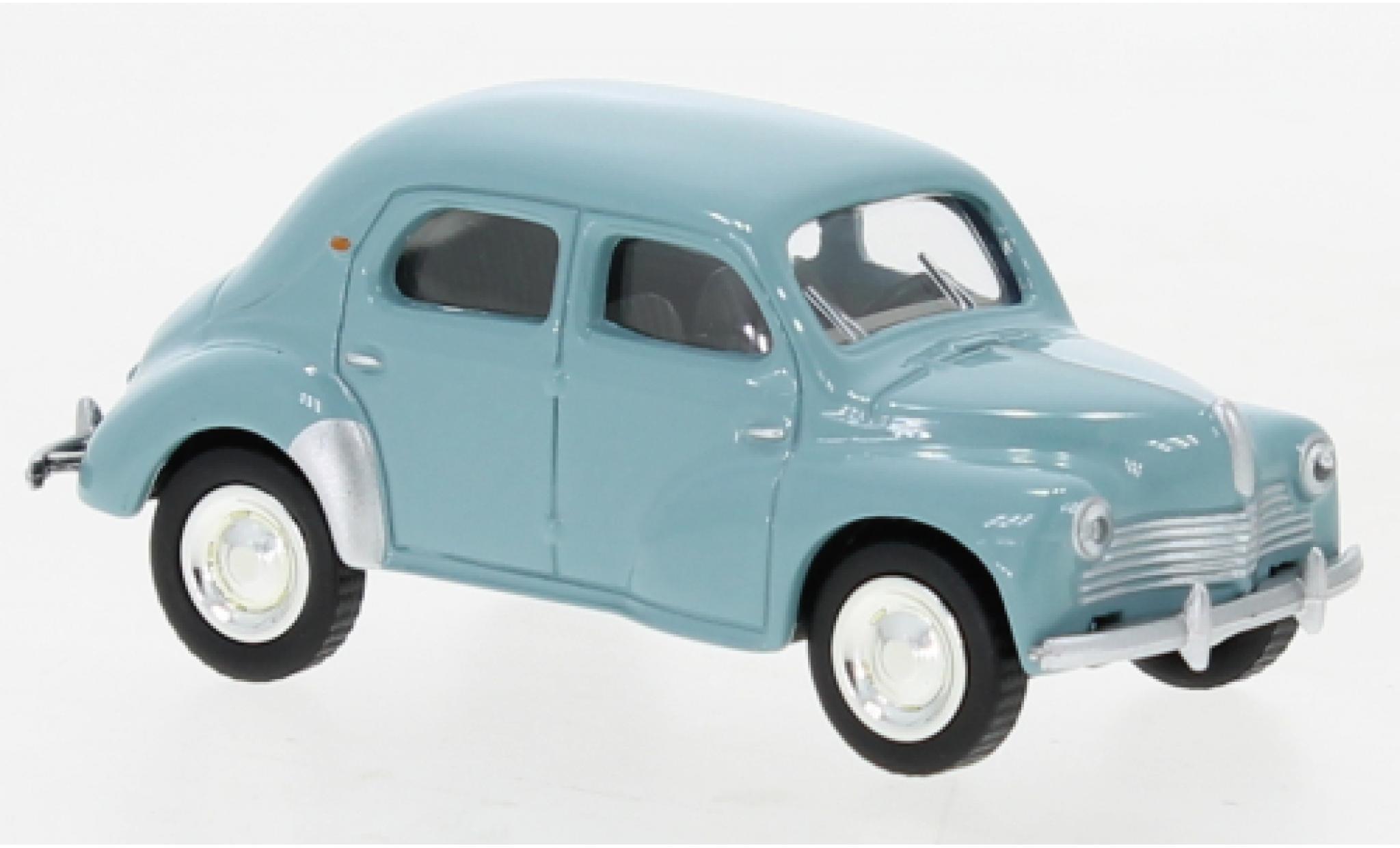 Renault 4CV 1/64 Norev blue 1952 diecast model cars