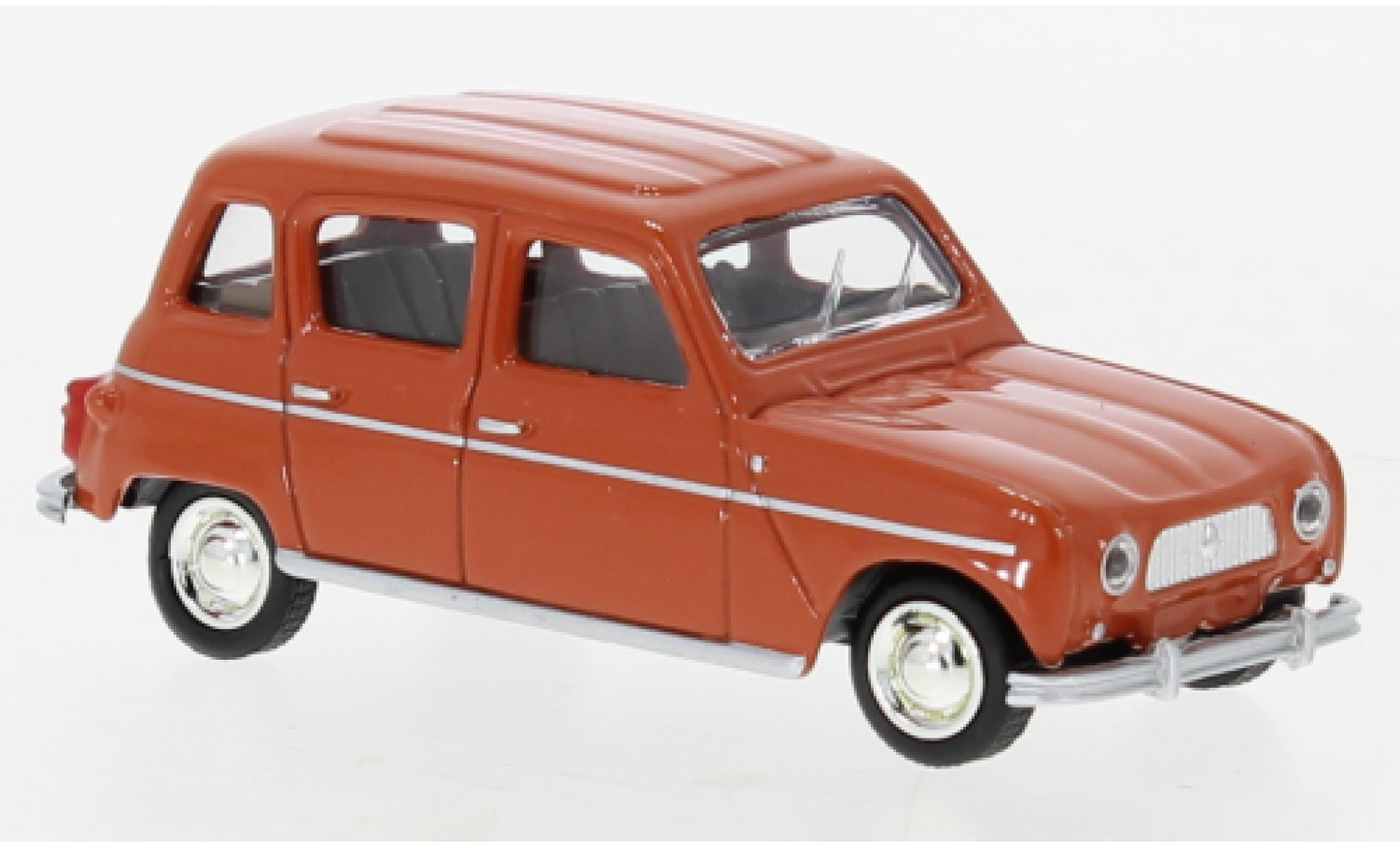 Renault 4 1/64 Norev L red 1966 diecast model cars