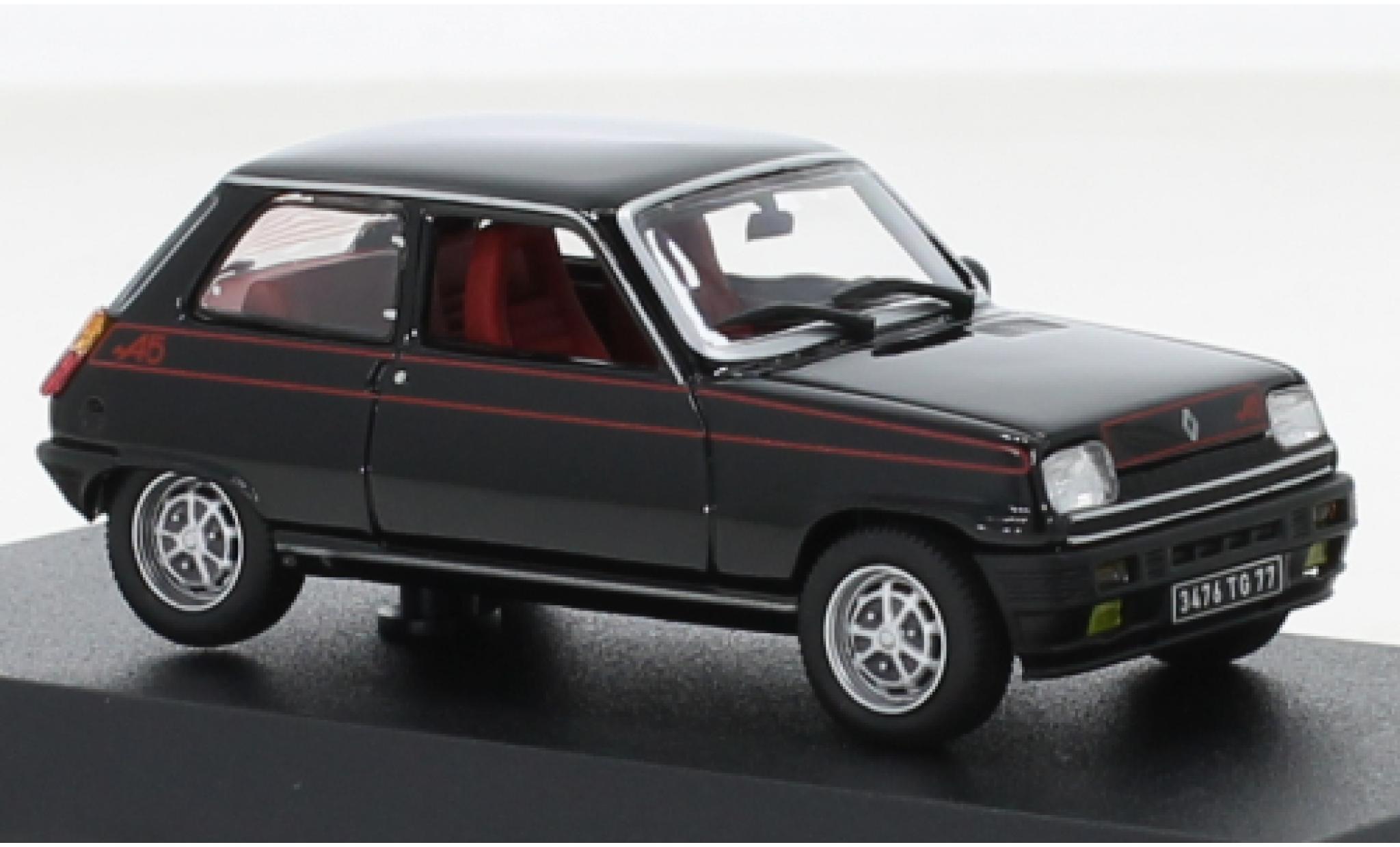 Renault 5 1/43 Norev Alpine black 1977 diecast model cars