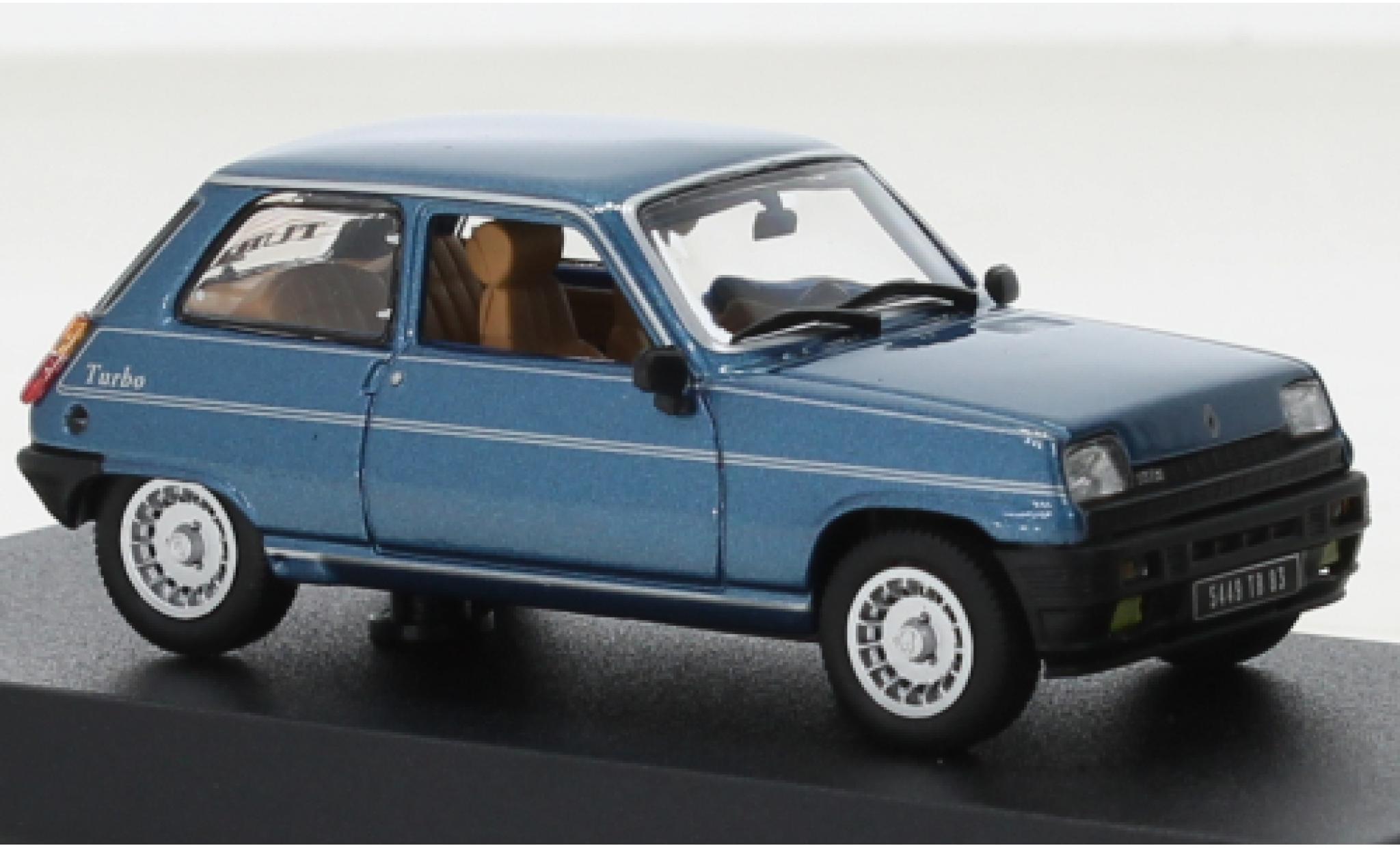 Renault 5 1/43 Norev Alpine Turbo metallise blue 1983 diecast model cars