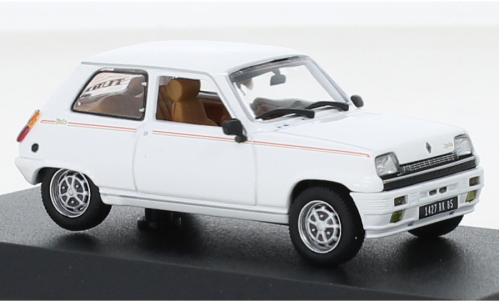 Renault 5 1/43 Norev Laureate Turbo white 198 diecast model cars