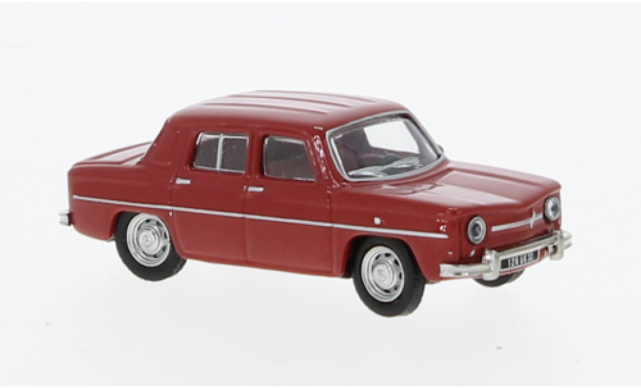 Renault 8 1/87 Norev red fonc&eacute; 1963 diecast model cars