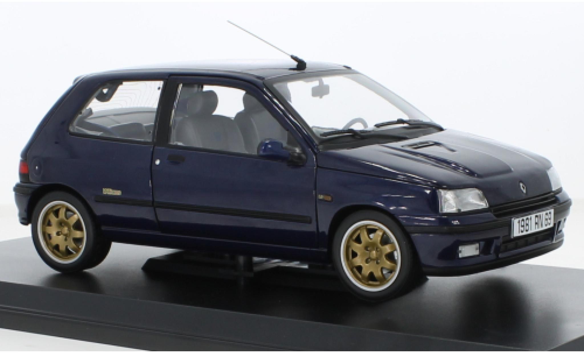 Renault Clio 1/18 Norev I Williams metallise blue fonc&eacute; 1993 diecast model cars