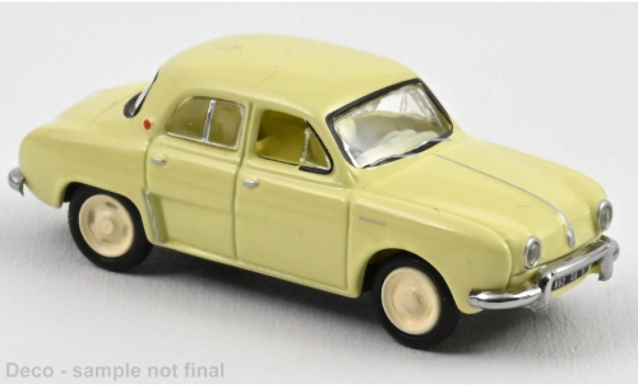 Renault Dauphine 1/87 Norev yellow clair 1956 diecast model cars