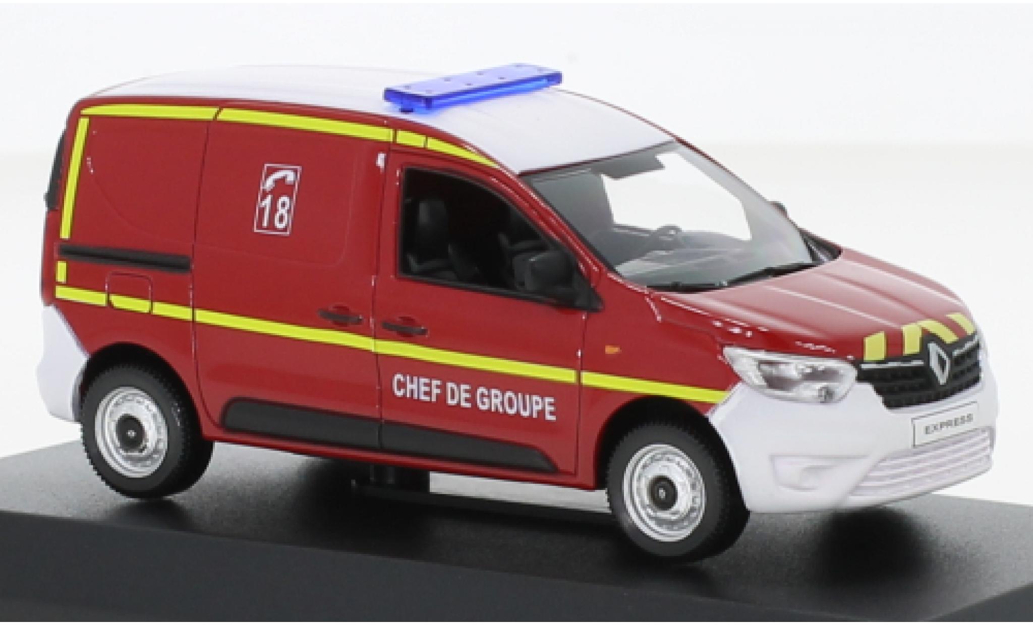 Renault Express 1/43 Norev Fire brigade - Chef de Groupe 2021 diecast model cars