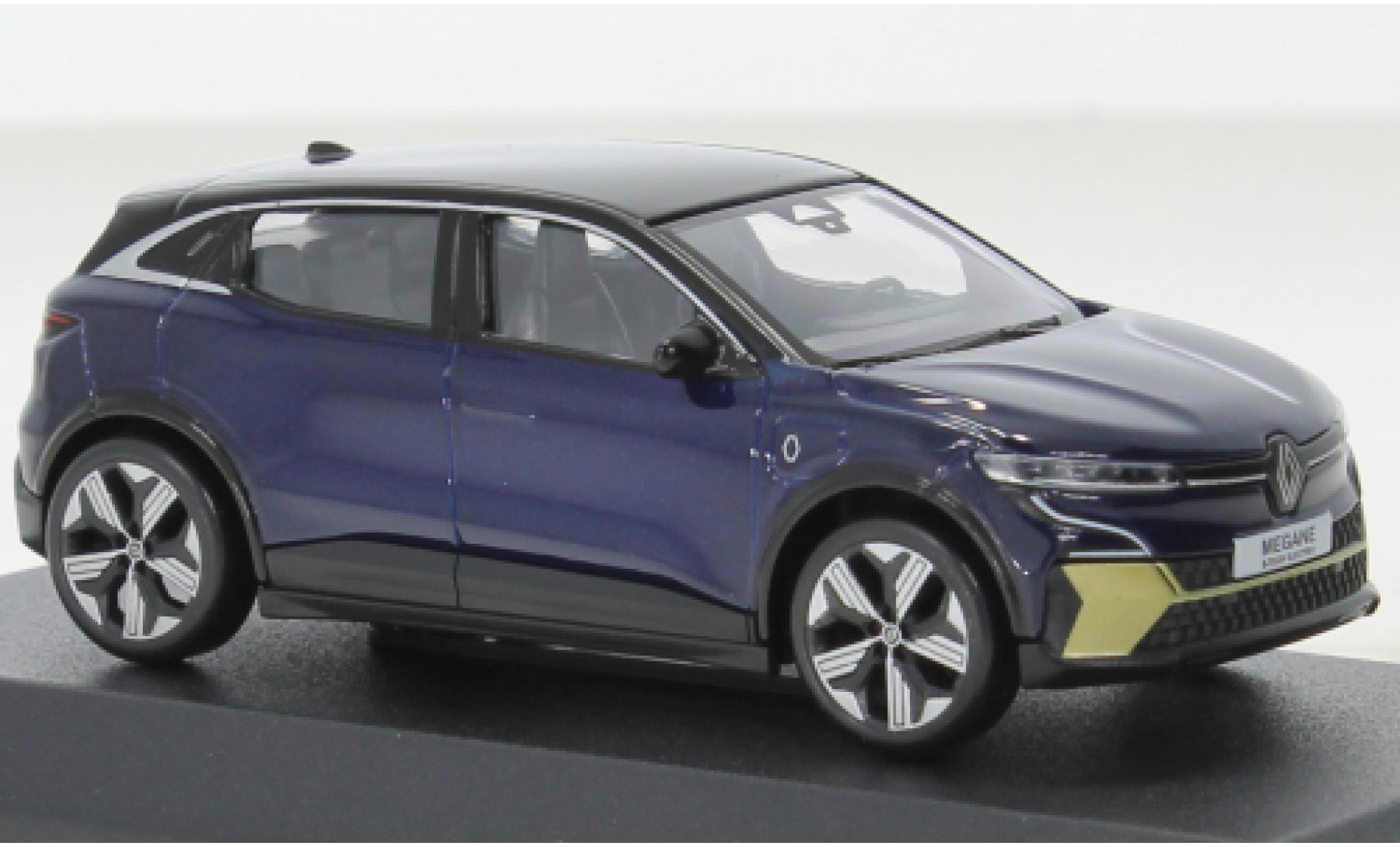 Renault Megane 1/43 Norev E-Tech metallise blue/black 2022 diecast model cars