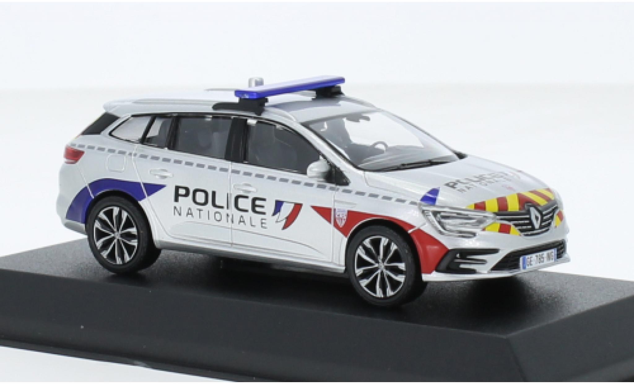 Renault Megane 1/43 Norev Sport Tourer Police Nationale CRS 2022 diecast model cars
