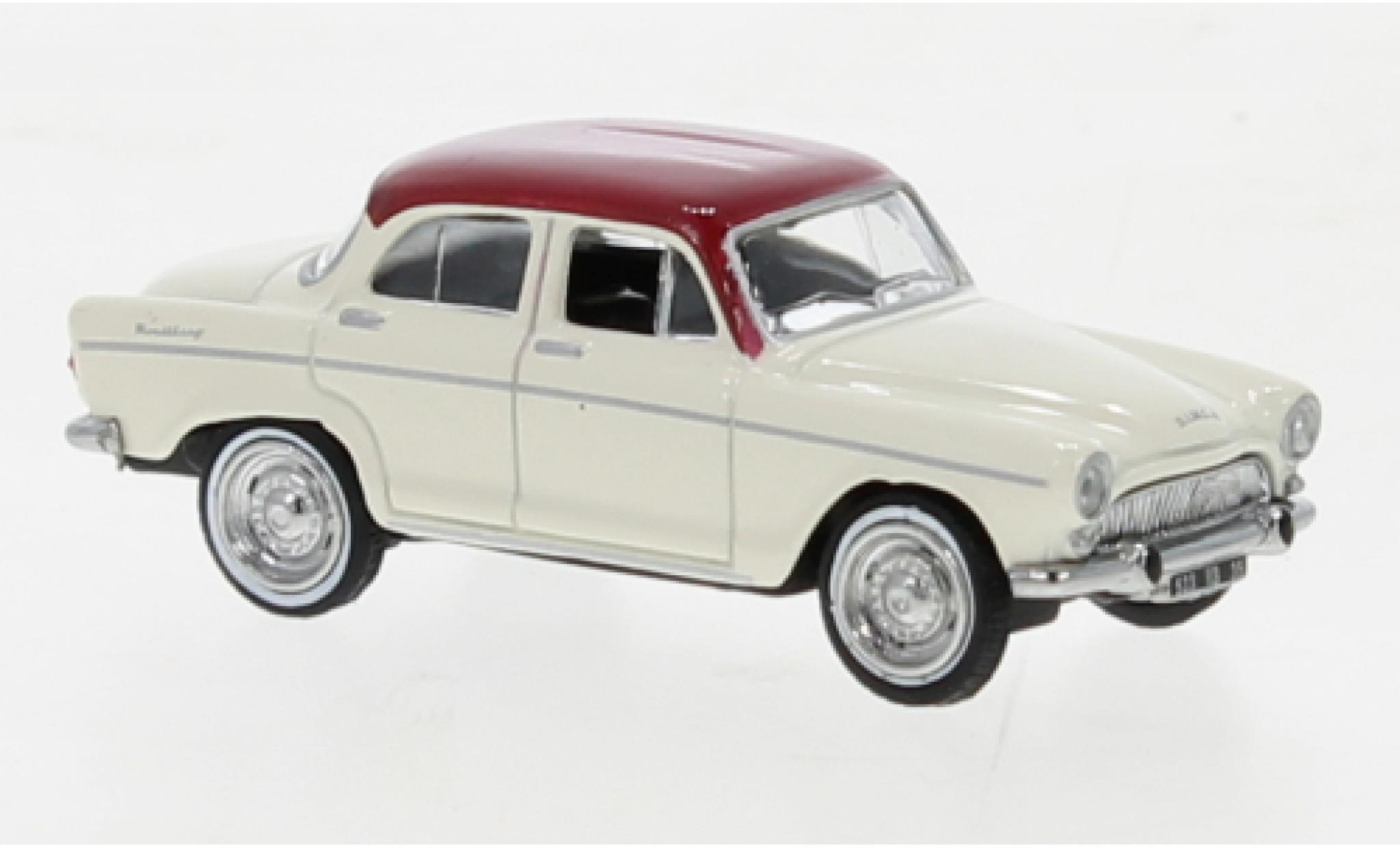 Simca Aronde 1/87 Norev Montlhery beige/red 1962 diecast model cars